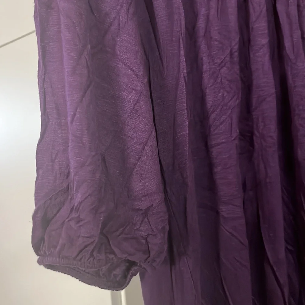 #109. B’leev,New!,purple blouse,size 1X - Picture 4 of 9